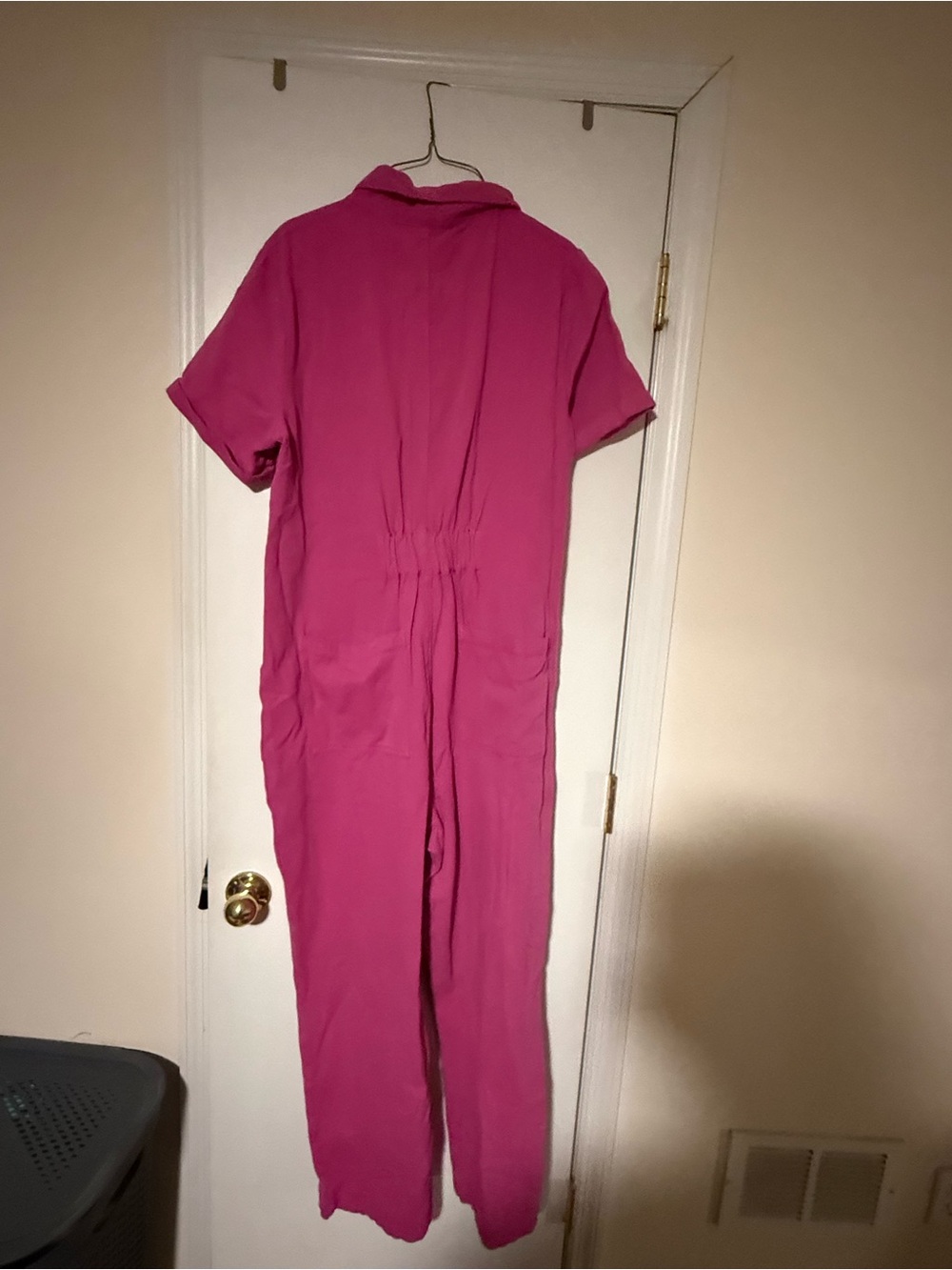 NWT Lucy & Yak Pink Short-Sleeve Jumpsuit UK18/US14 - Picture 8 of 10